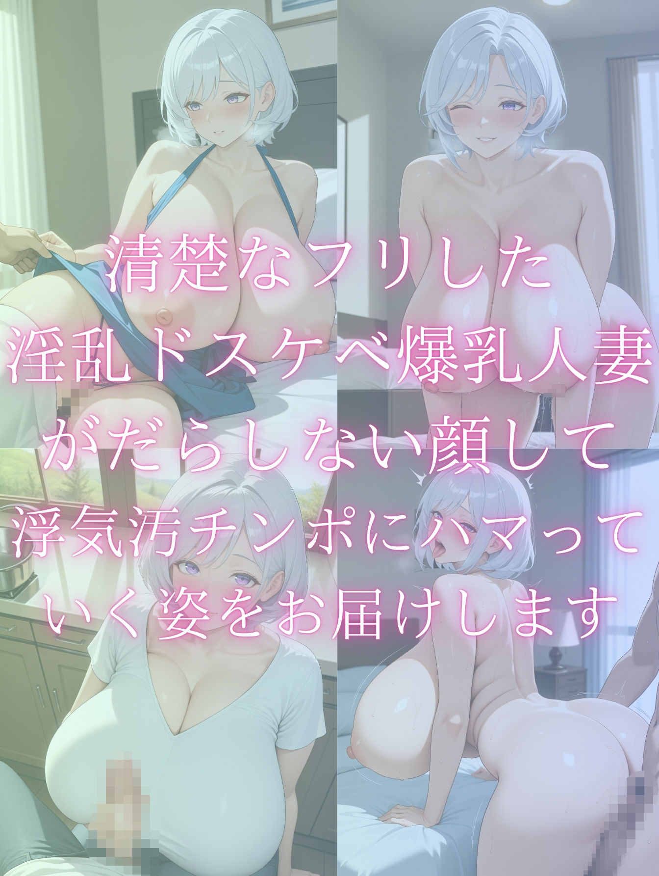 清楚なふりした爆乳人妻と濃厚不倫性交 サンプル1ページ目