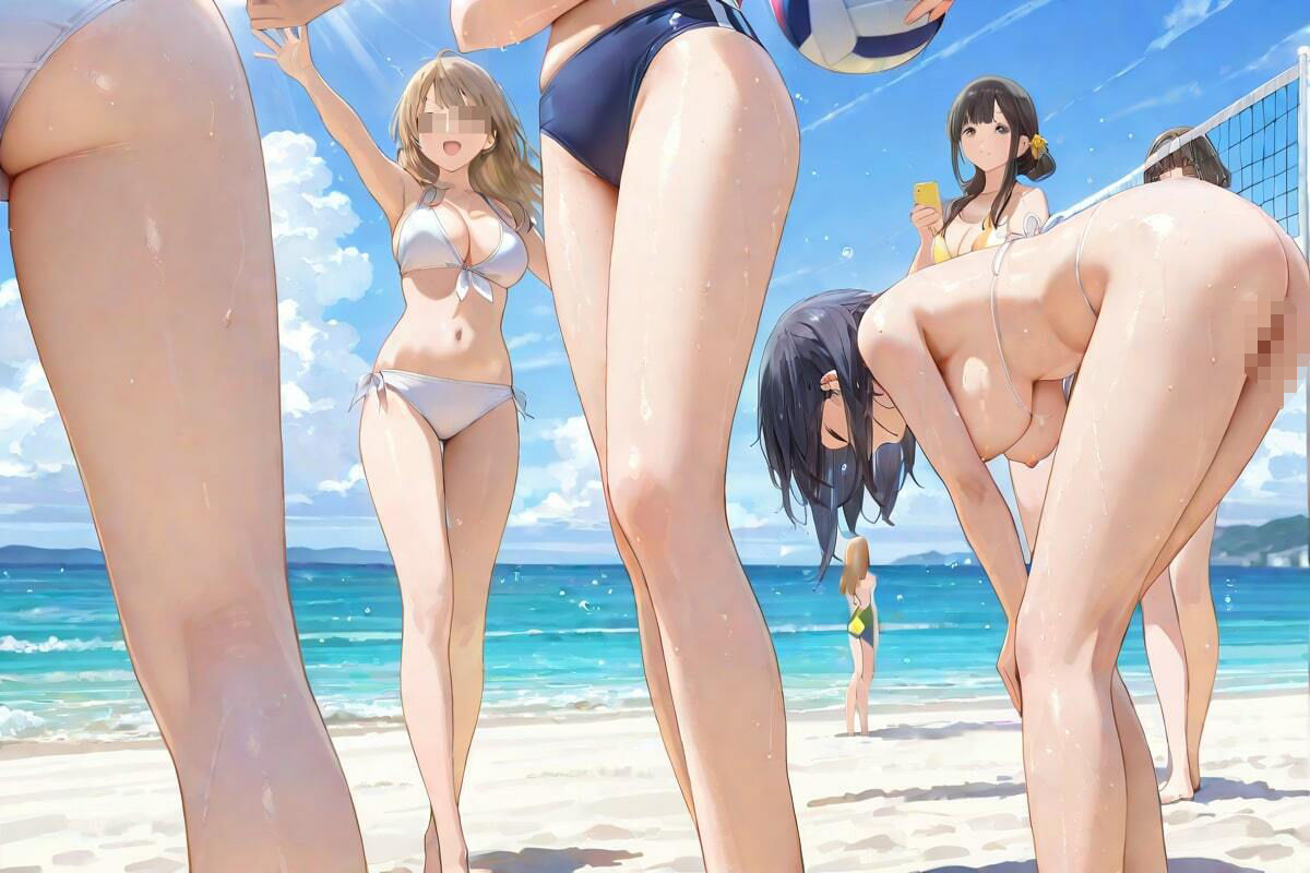 灼熱ビーチ乱舞  ビキニ美女  砂浜で乱れ狂う サンプル4ページ目
