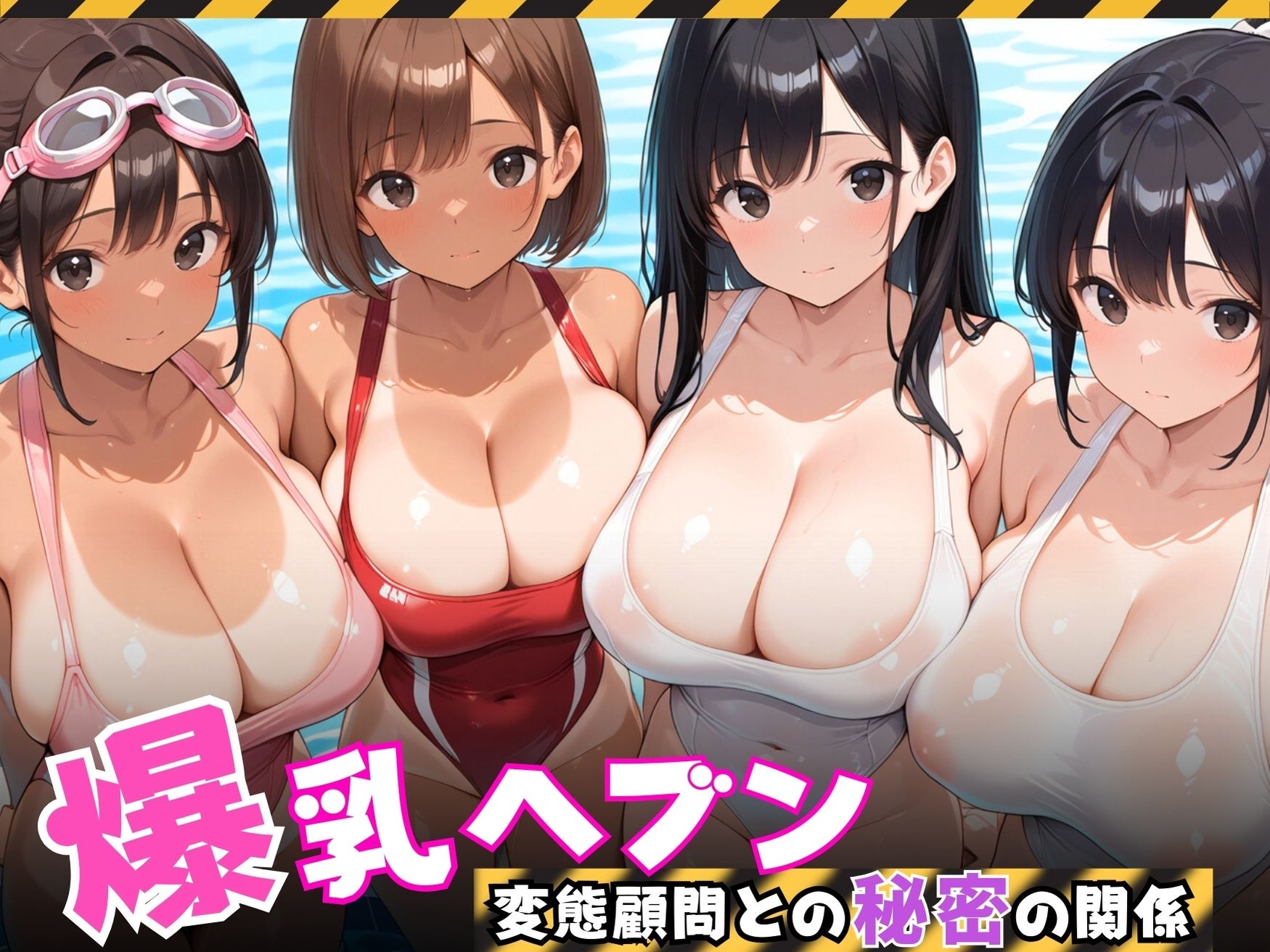 【爆乳ヘブン】爆乳水泳部、変態顧問との秘密の関係 サンプル1ページ目