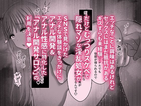 むっつりスケベで隠れマゾな淫乱処女がアナル開発サロンにドハマリする話 サンプル1ページ目