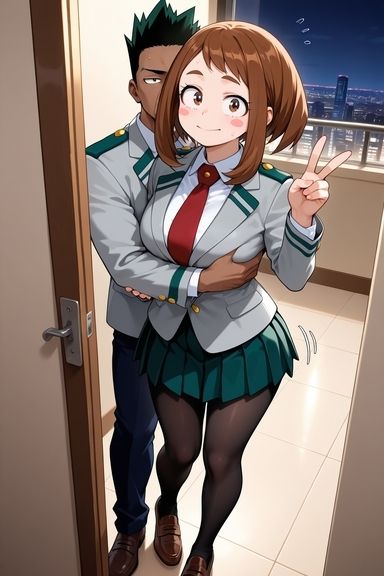 寝取られる麗○お茶子 サンプル1ページ目