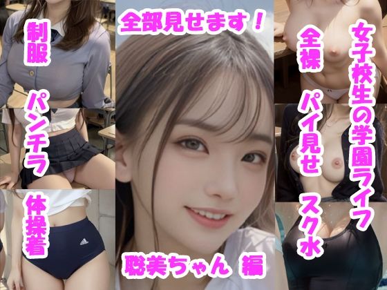 【実写系・AI生成】女子校生の学園ライフ、全部見せます！聡美ちゃん編