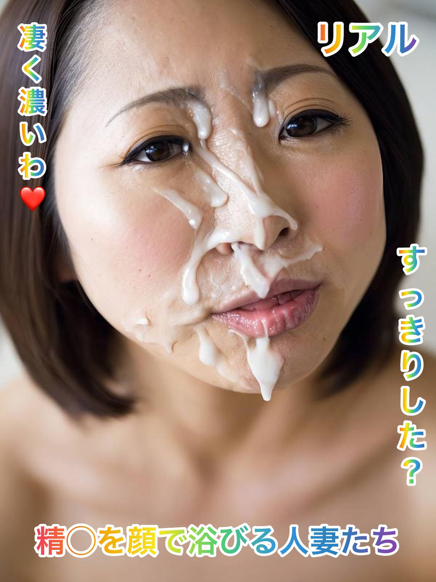 精◯を顔で浴びる人妻たち 3 サンプル3ページ目
