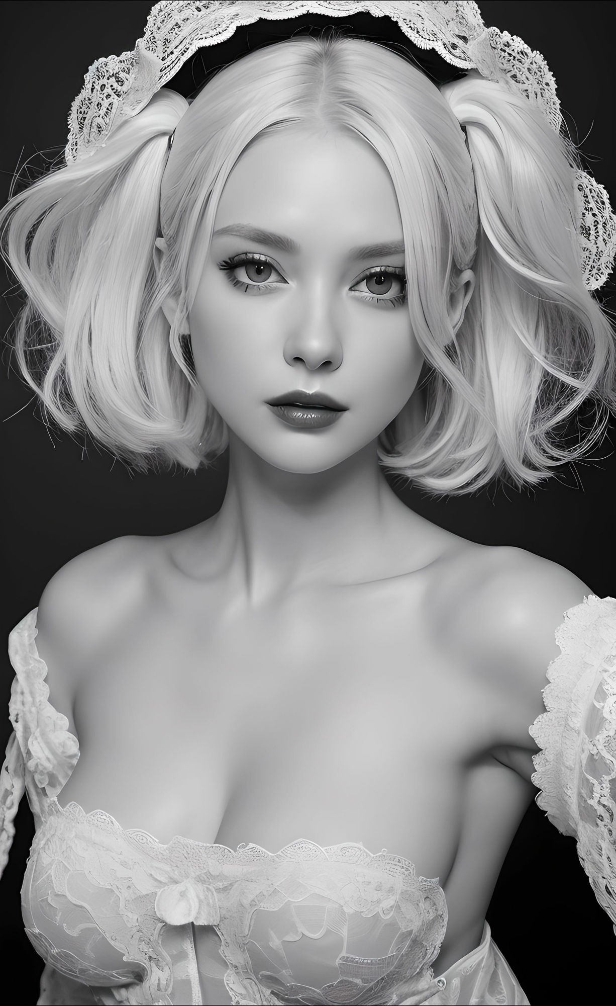 GALGALGAL モノクローム  〜美しきレースの美〜 サンプル1ページ目