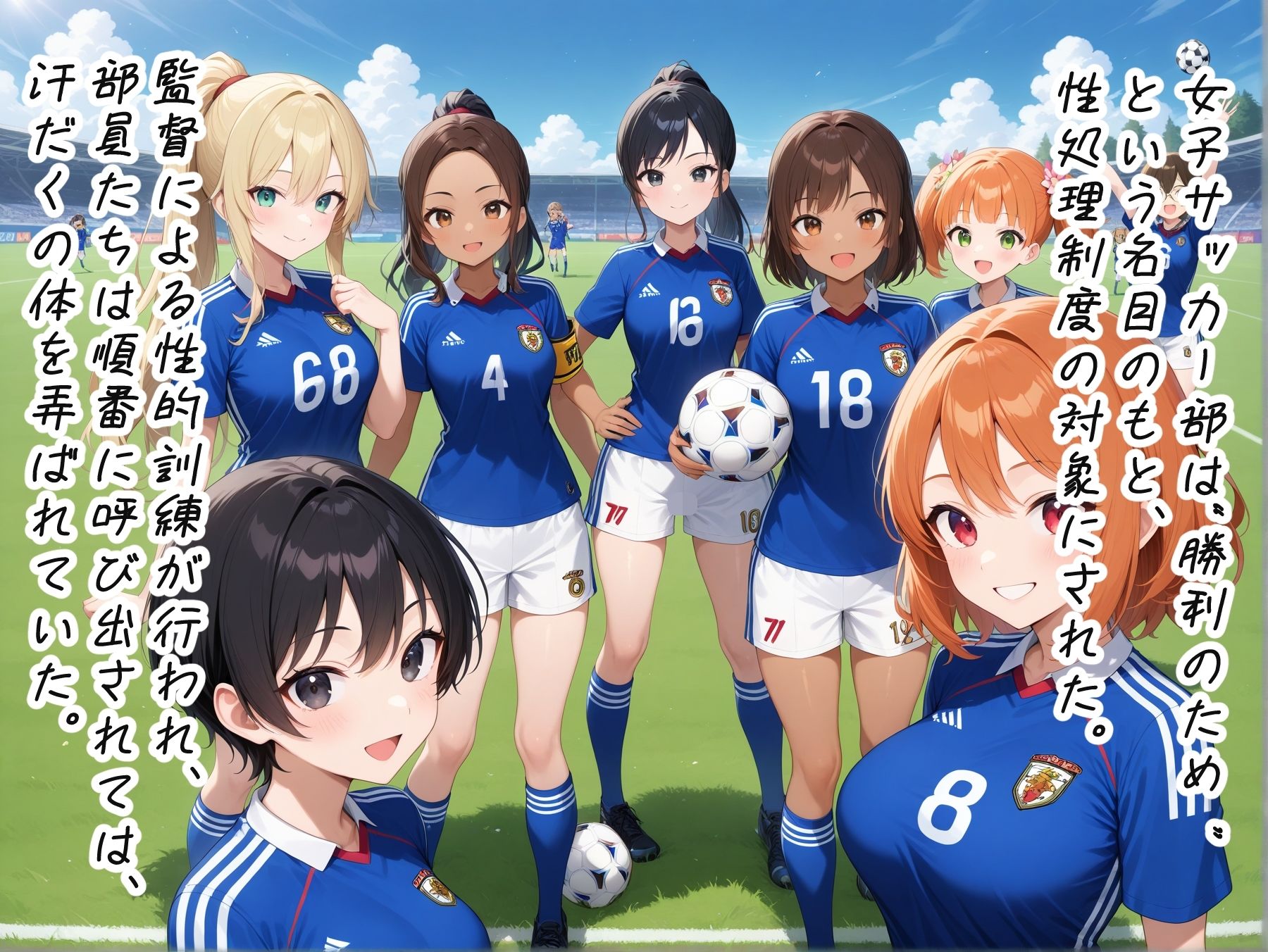 【高画質・500枚・セリフ入有】性処理学院 サッカー部編 快楽イキ地獄 〜監督の精液漬け指導〜 サンプル1ページ目