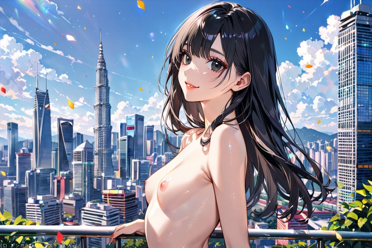 AIイラストCG集82  ザ・露出 in マレーシア  マヤ・イマニ サンプル1ページ目