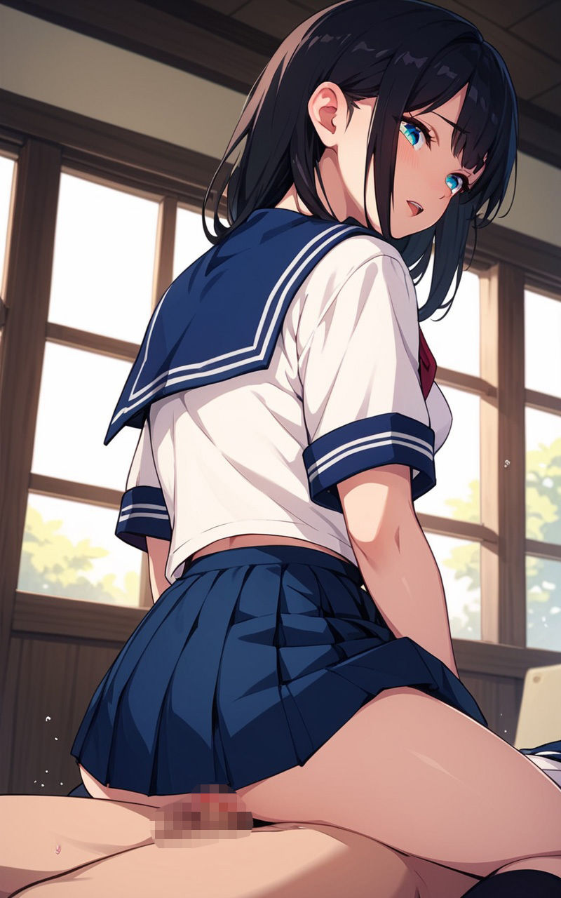 バック好き女子校生と中出しセックス サンプル5ページ目