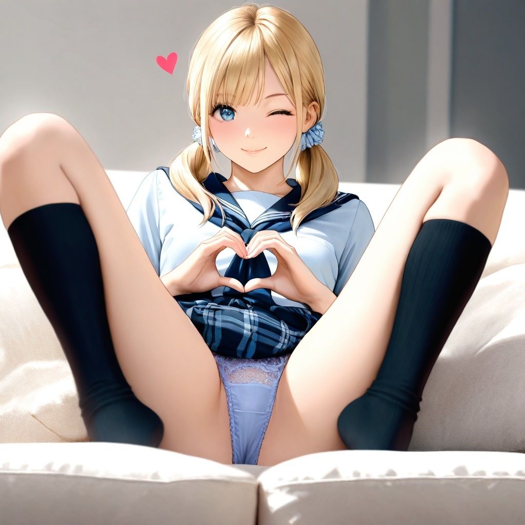 黒ハイソックスJKのM字パンチラ 〜リアル風ver〜 サンプル6ページ目