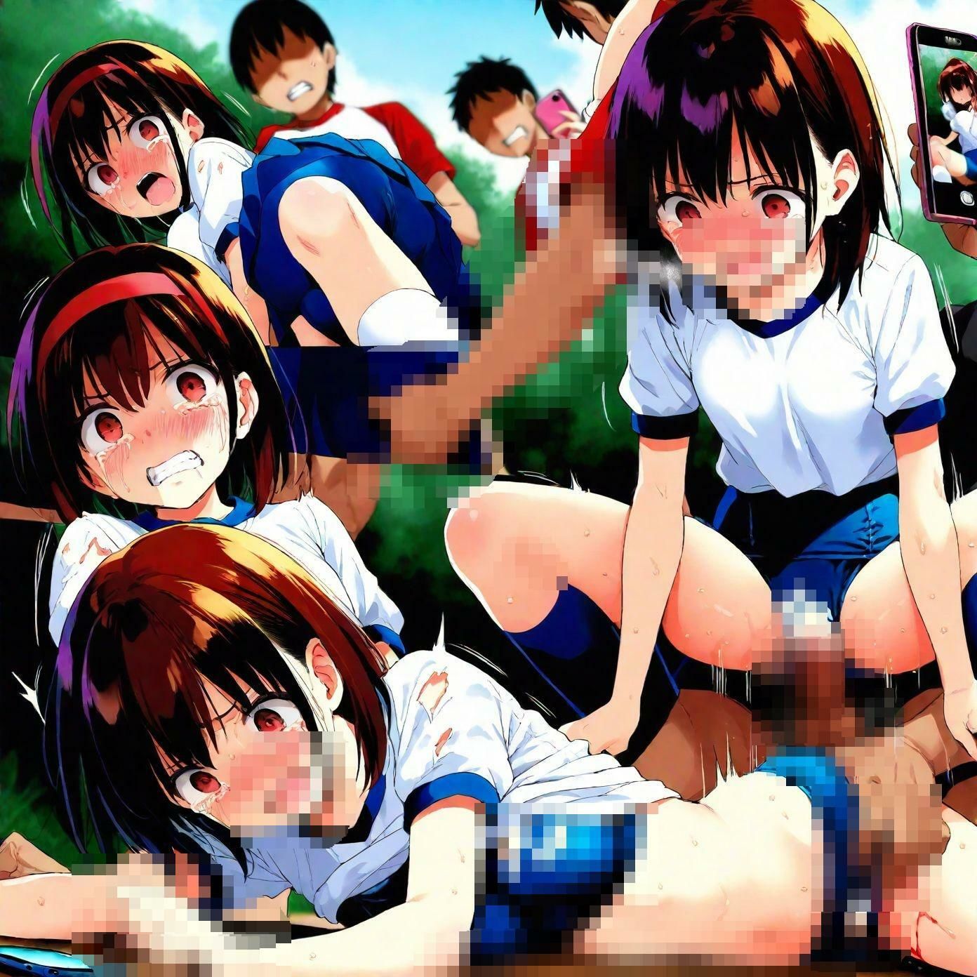 3年PAKO（パコ）組の学園性活〜昭和平成の懐かしき学校制服編〜鬼畜の盗撮輪●〜漫画風3 サンプル9ページ目