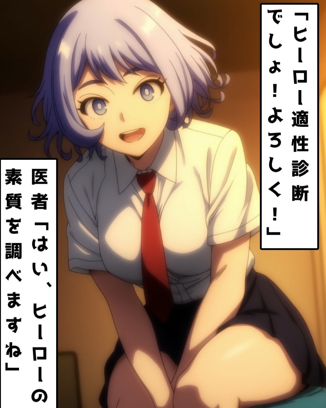 英雄適性診断で無理矢理されてしまう波動ね〇れちゃん！【僕のヒーローア〇デミア】 サンプル1ページ目