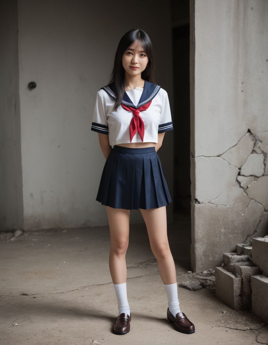 開脚女子校生5  緊縛ロング編  緊縛体験会のはずが、アソコ丸出しにされました サンプル1ページ目