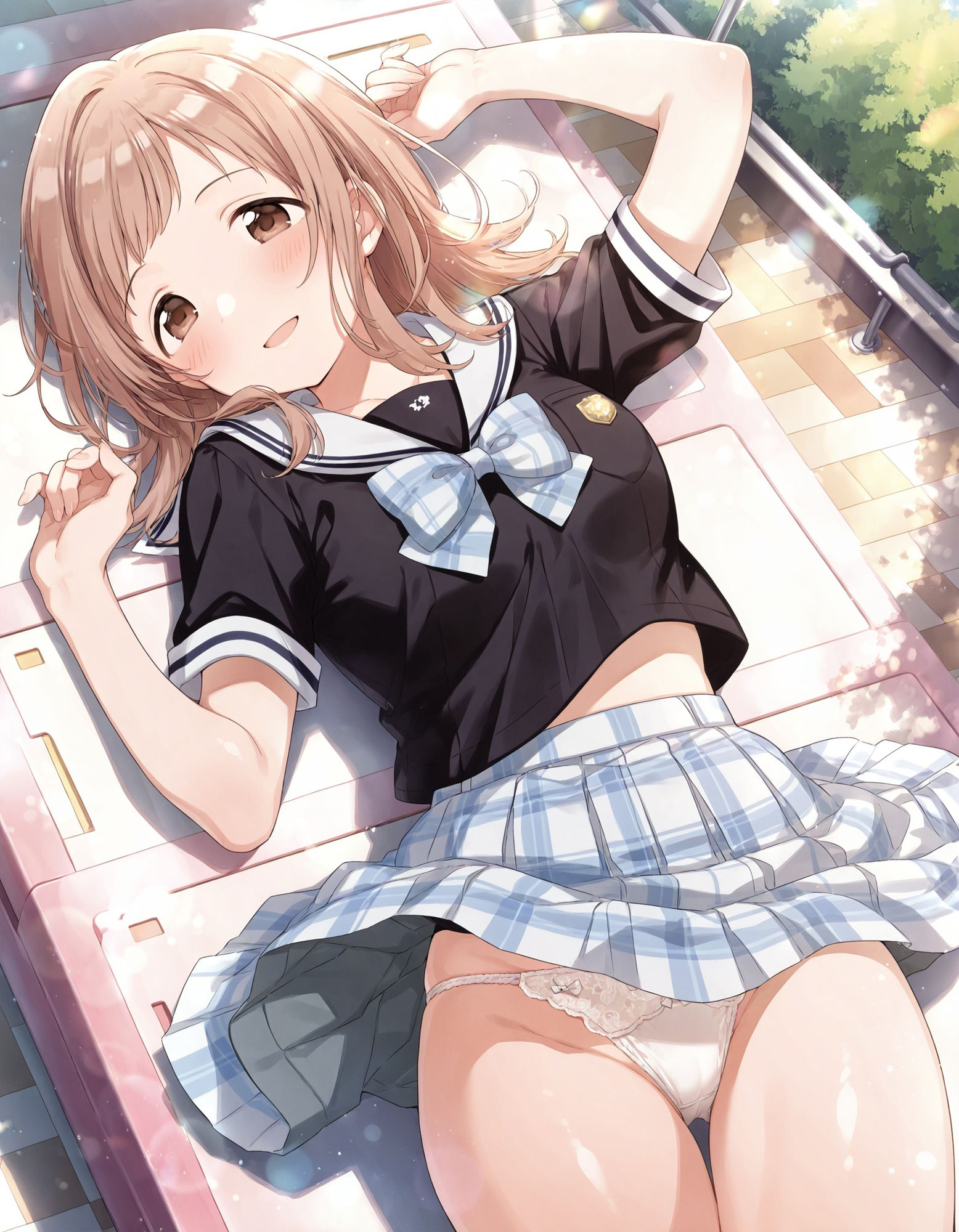 櫻〇真乃のパンチラ〜制服編〜 サンプル4ページ目