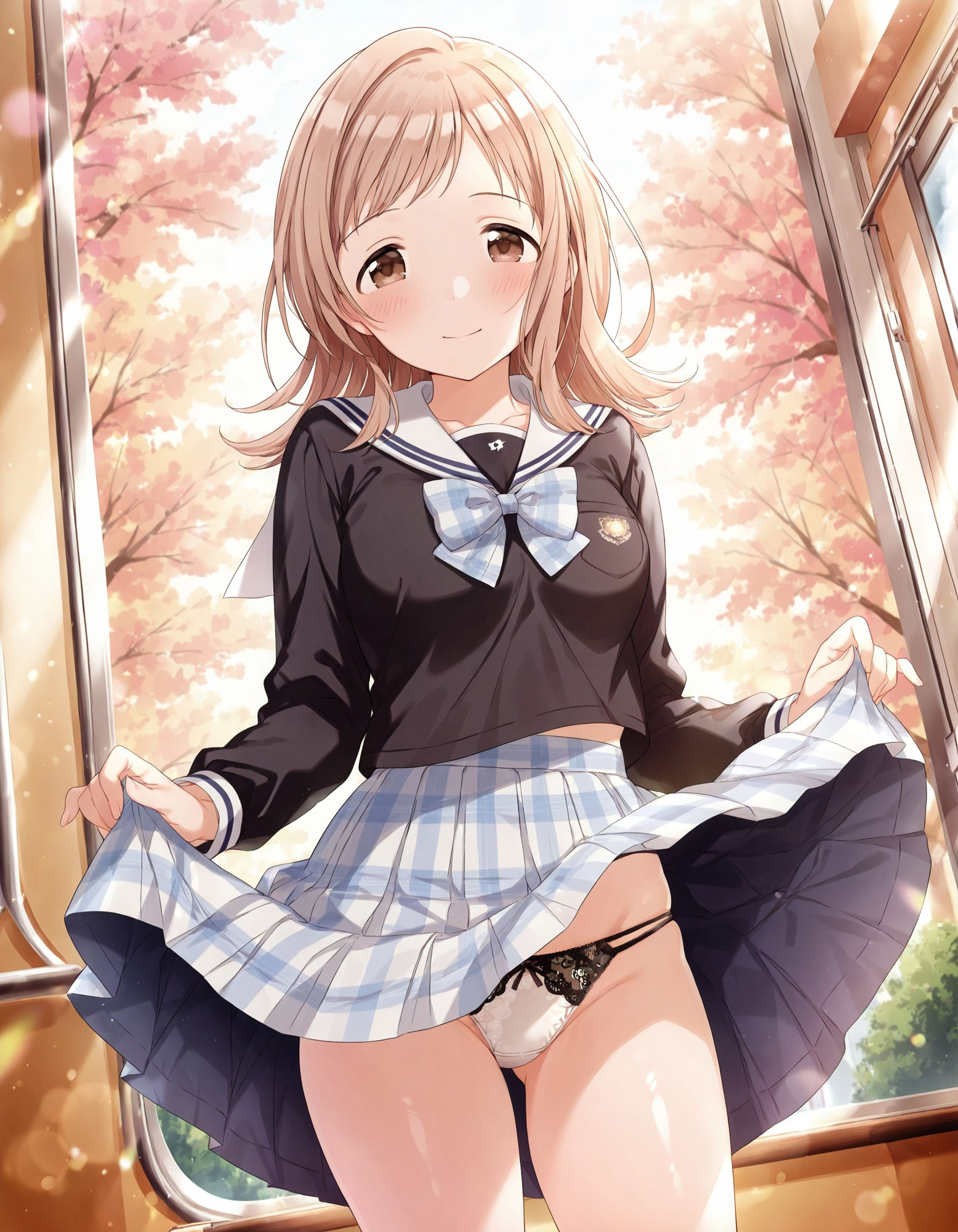 櫻〇真乃のパンチラ〜制服編〜 サンプル7ページ目