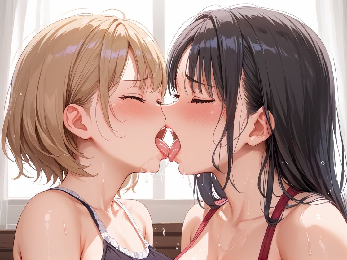 旦那が隣で寝てるのに声を我慢し親友とレズ？ サンプル2ページ目