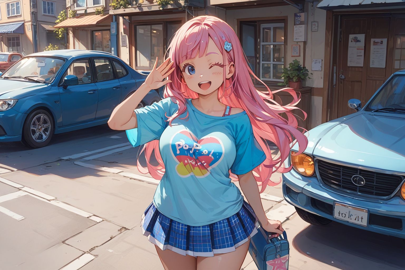 車の中でどっちが先にイクかのチキンレース サンプル1ページ目