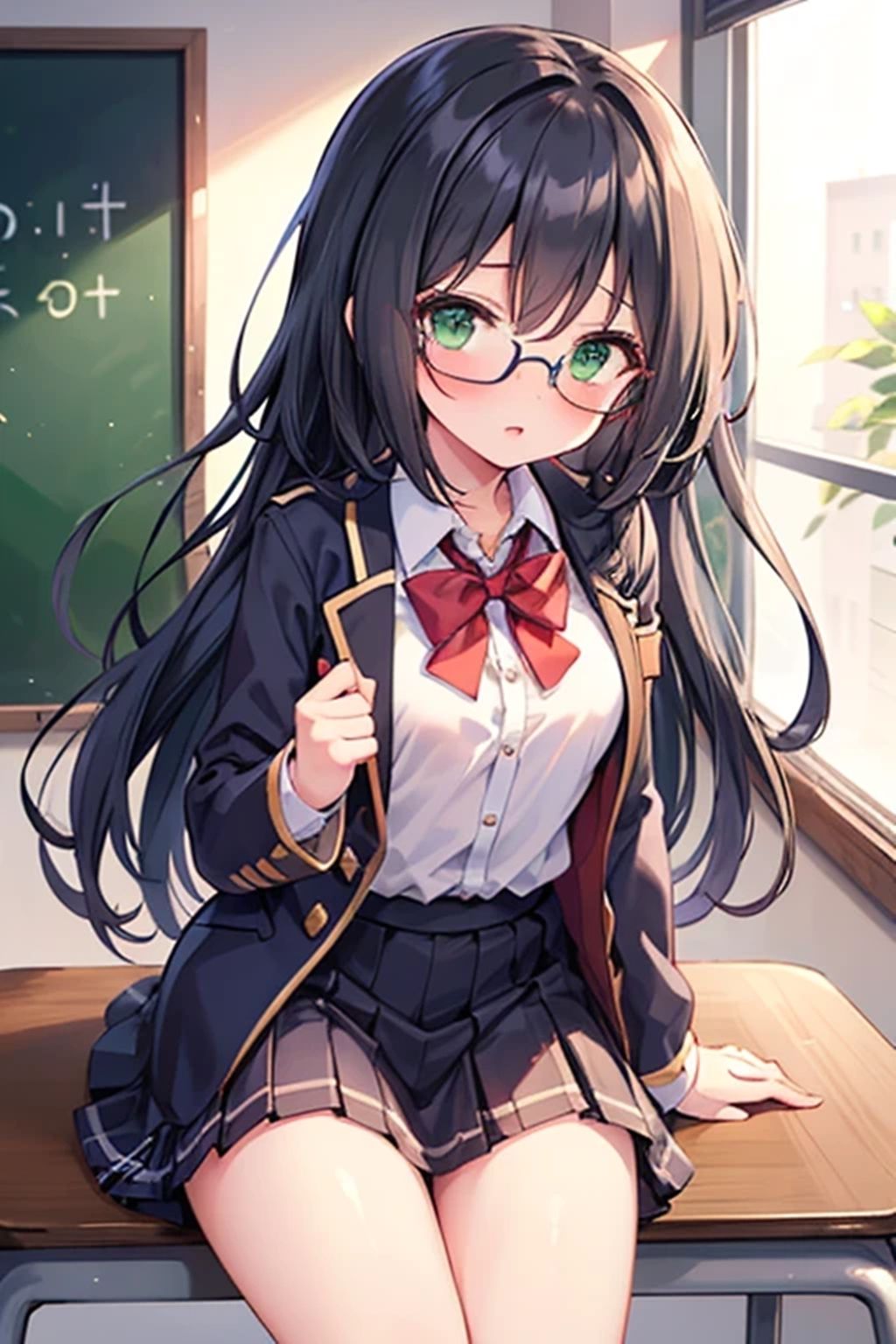黒髪メガネな委員長が実は「きゃるん♪」なコスプレしたりエッチするのが大好きだった件 サンプル2ページ目
