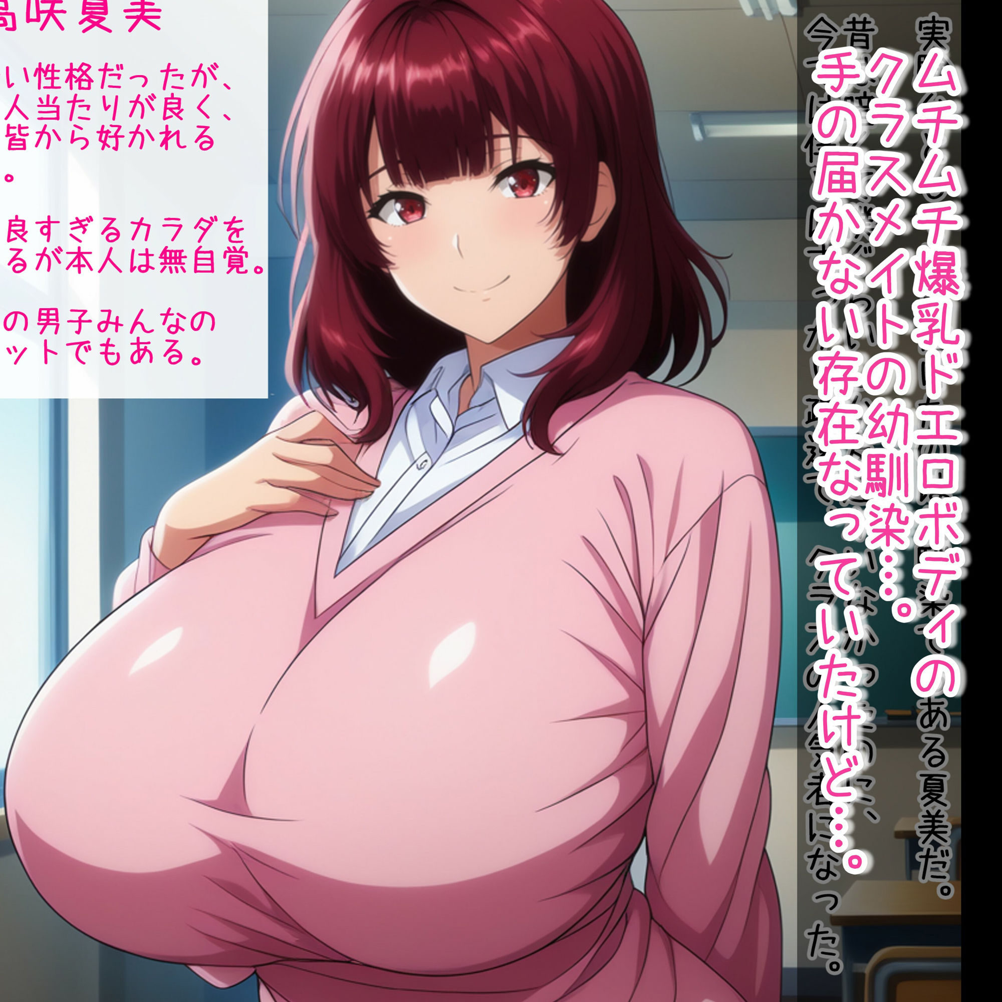 超爆乳もド貧乳も！クラスの女子全員ア〇リで僕専用オナホ化計画！ サンプル1ページ目
