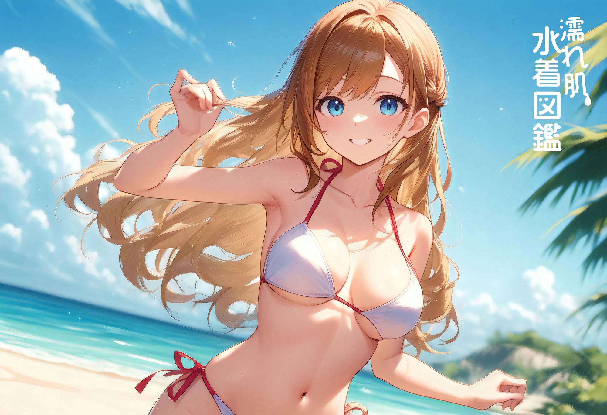 【4K超高画質】濡れ肌水着図鑑 - 若妻編 - サンプル2ページ目