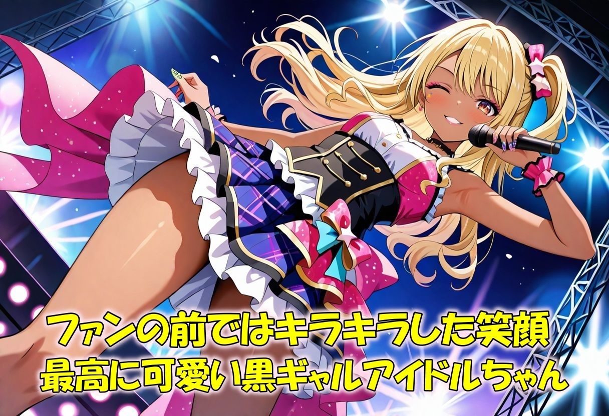 隠しきれない不良性癖 地下アイドル黒ギャルの堕落日誌 サンプル1ページ目