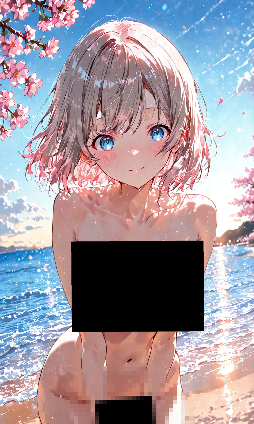 渡辺曜ちゃんのえっちな写真集〜春の晴れた朝の海編〜 サンプル1ページ目