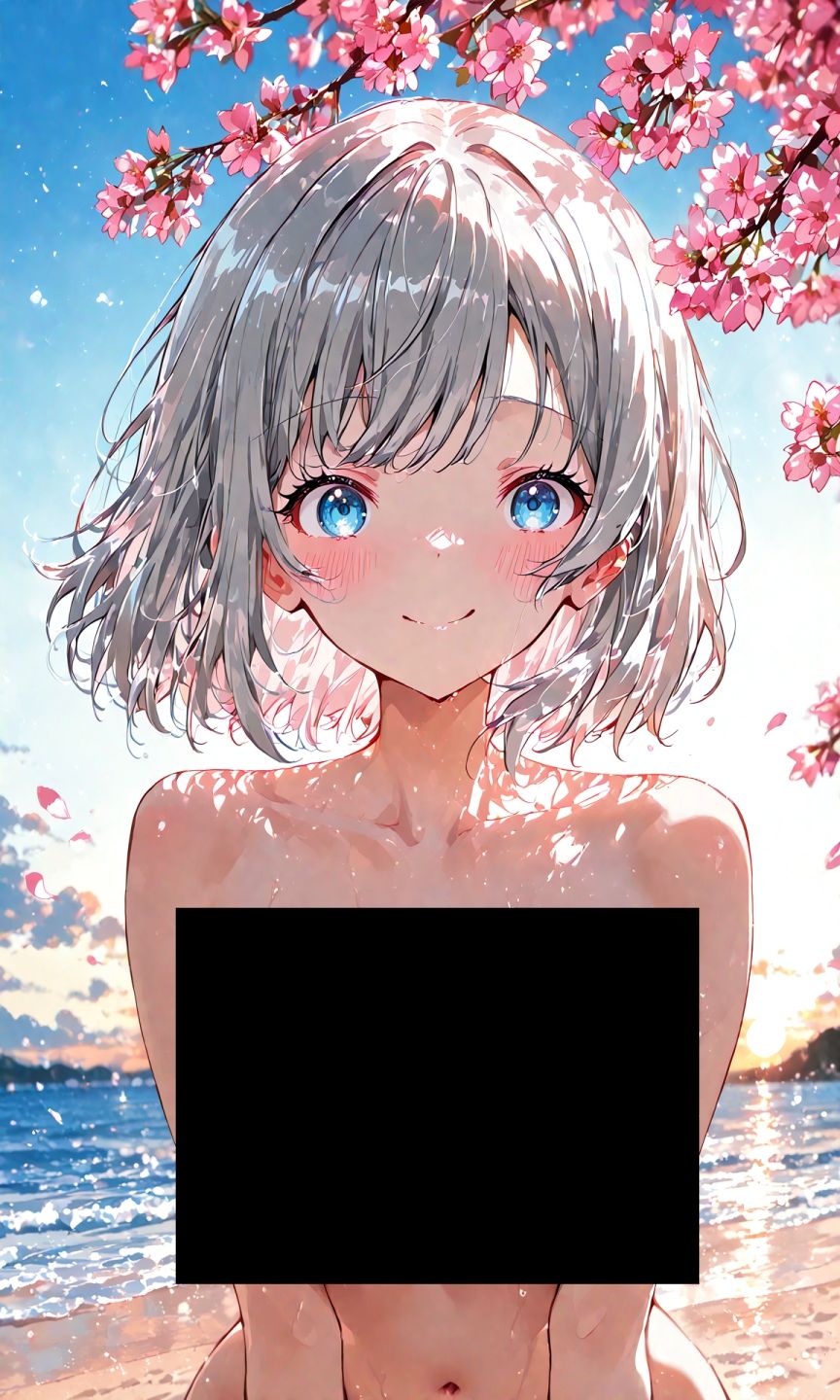 渡辺曜ちゃんのえっちな写真集〜春の晴れた朝の海編〜 サンプル2ページ目