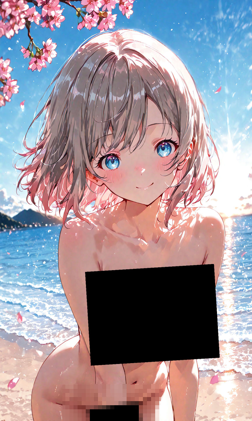 渡辺曜ちゃんのえっちな写真集〜春の晴れた朝の海編〜 サンプル9ページ目