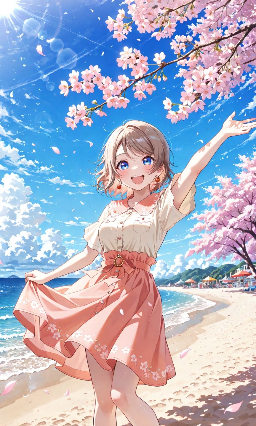 渡辺曜ちゃんの写真集vol.2〜春の晴れた昼の海編〜 サンプル1ページ目
