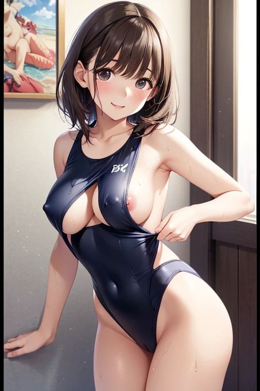 『ぬれた瞳、灼けた肌。』AIグラビア・真夏の記憶編 サンプル1ページ目