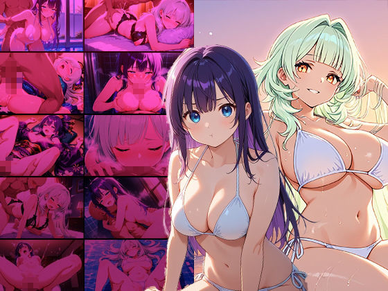 爆乳緑紫髪グラビアアイドルに媚薬を盛って中出し撮影【4K】 サンプル1ページ目
