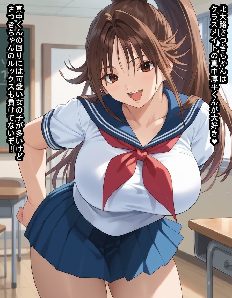 デカパイJKの北○路さ○きちゃんが教え子食いまくりの悪徳教師に常識改変かけられちゃって子宮と人生をオモチャにされる話 サンプル1ページ目