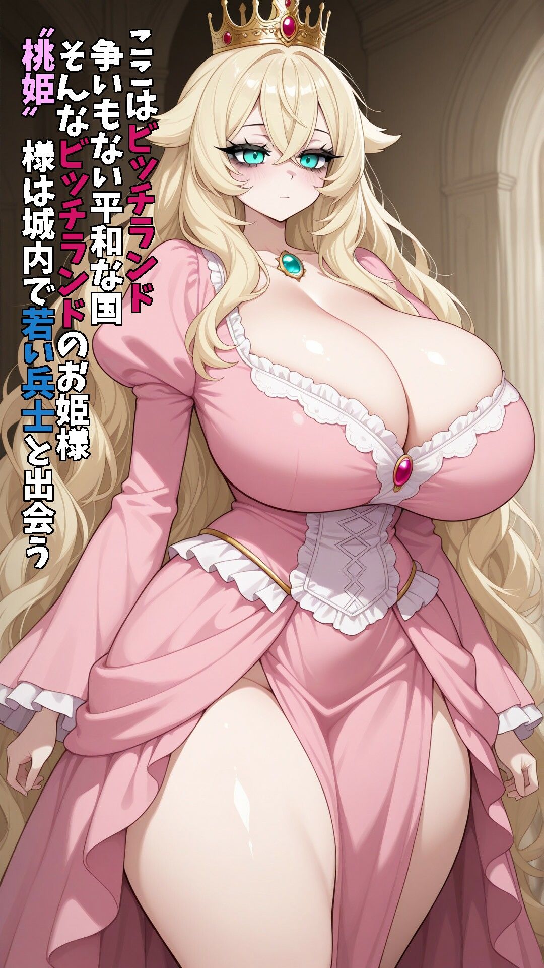 ビッチランドのお姫様  ビッチな桃姫様 サンプル1ページ目