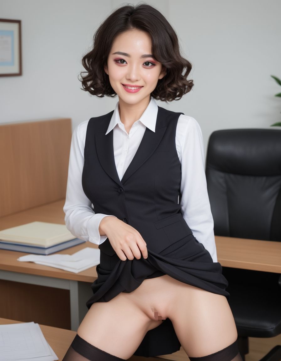 開脚美女  ショート秘書編 サンプル1ページ目