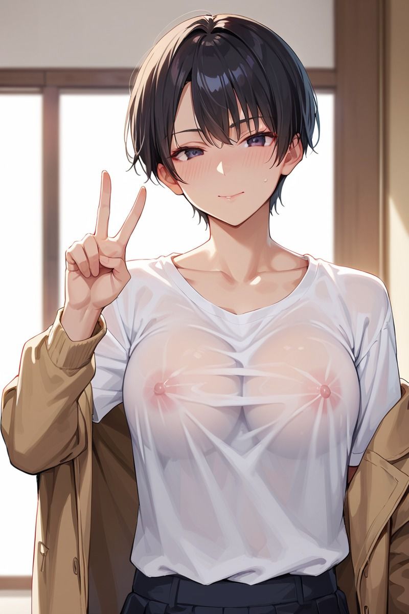 爆乳ノーブラJKで性処理 サンプル3ページ目