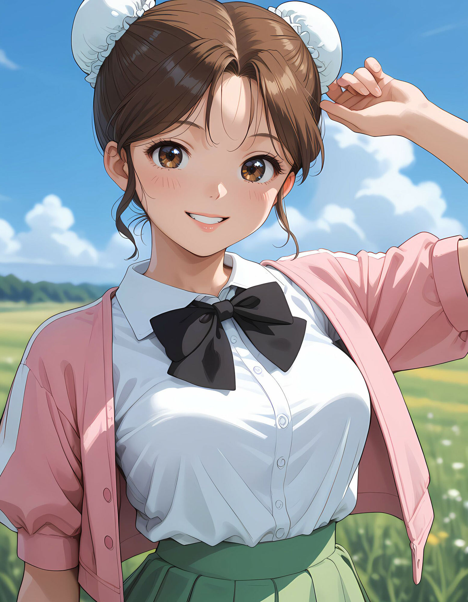 スーパー脱衣麻雀:Re【早〇晶・お団子ヘアー編】 サンプル1ページ目