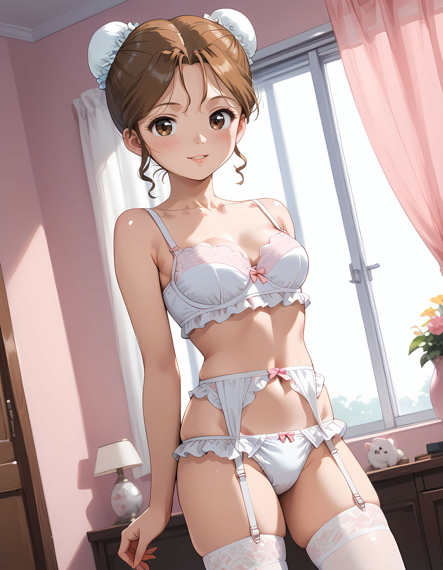 スーパー脱衣麻雀:Re【早〇晶・お団子ヘアー編】 サンプル2ページ目