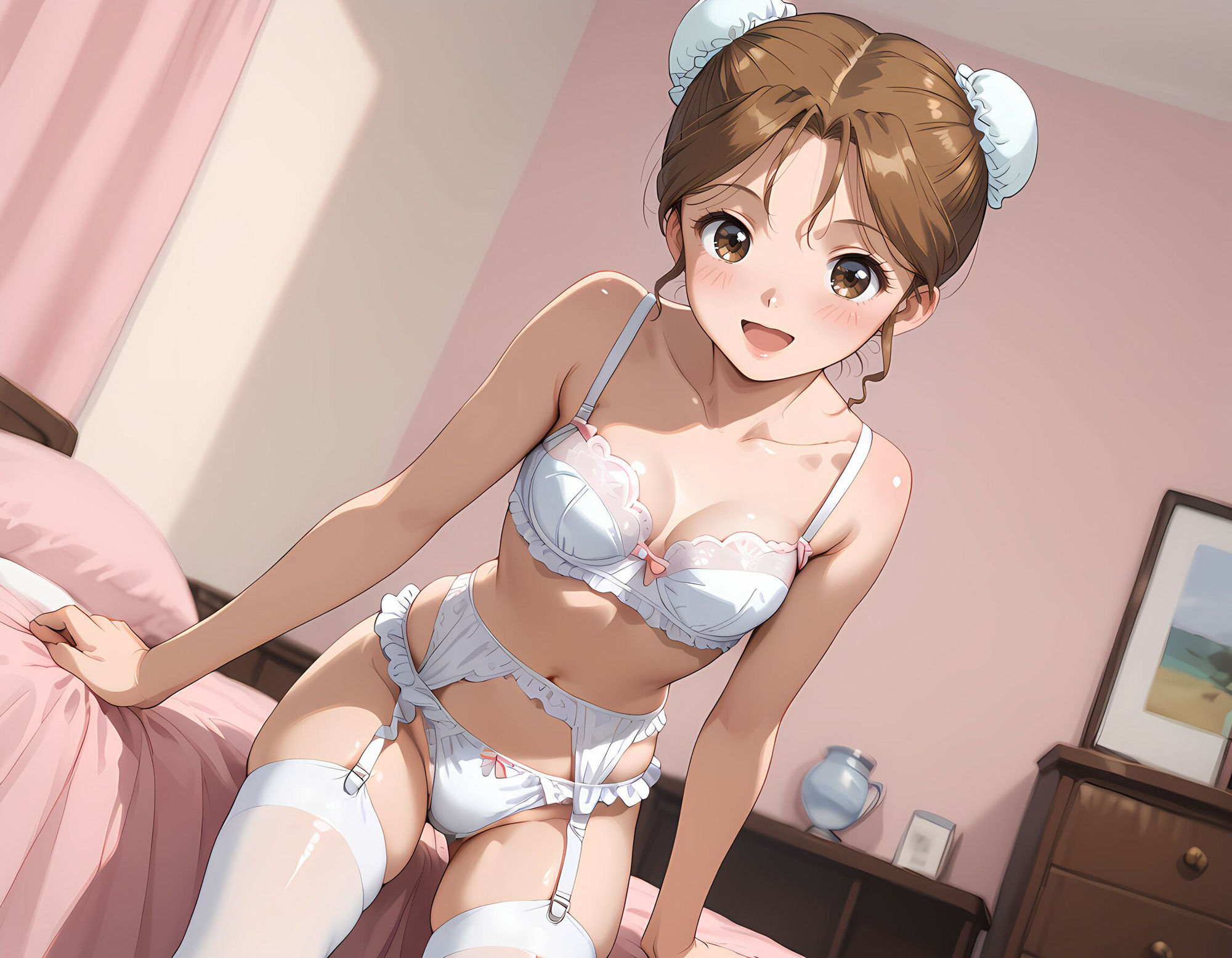 スーパー脱衣麻雀:Re【早〇晶・お団子ヘアー編】 サンプル3ページ目