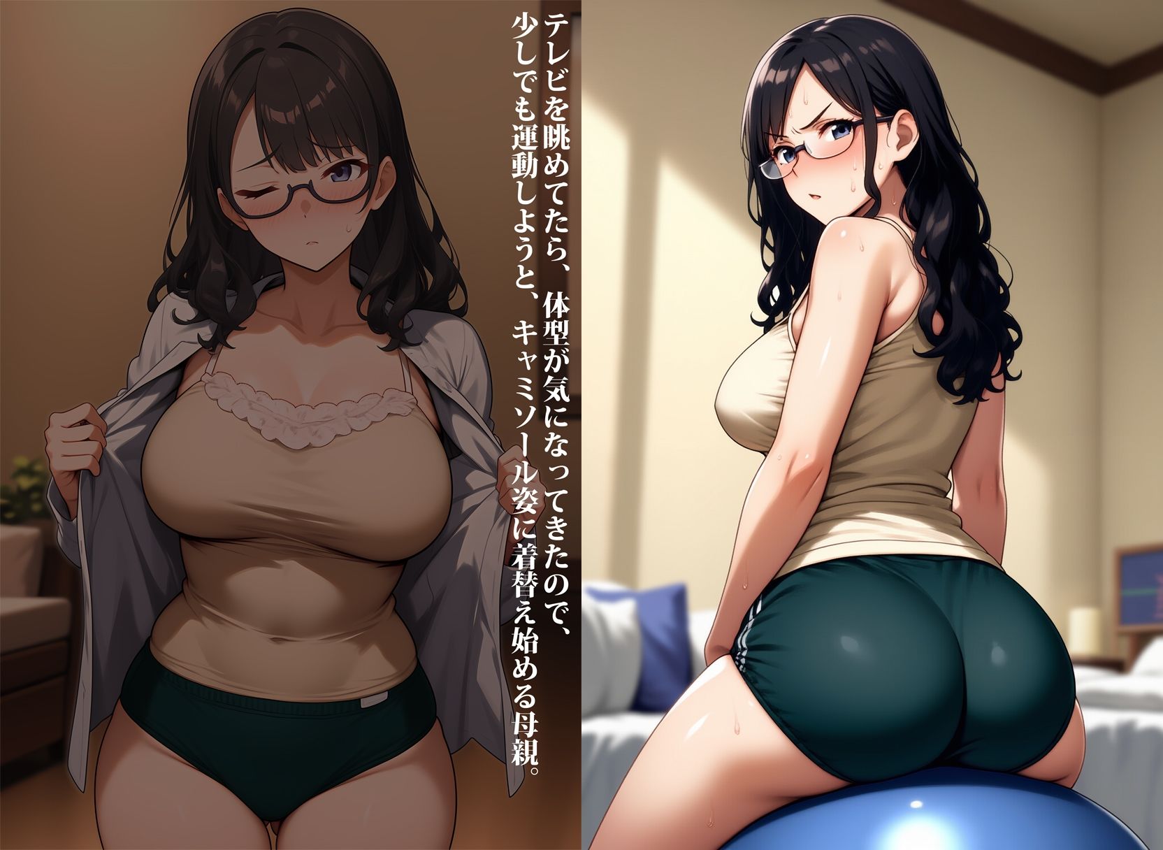 母親のブルマー尻に一目惚れ〜ブルマー姿のママの日常姿と懐かしい思い出〜 サンプル3ページ目
