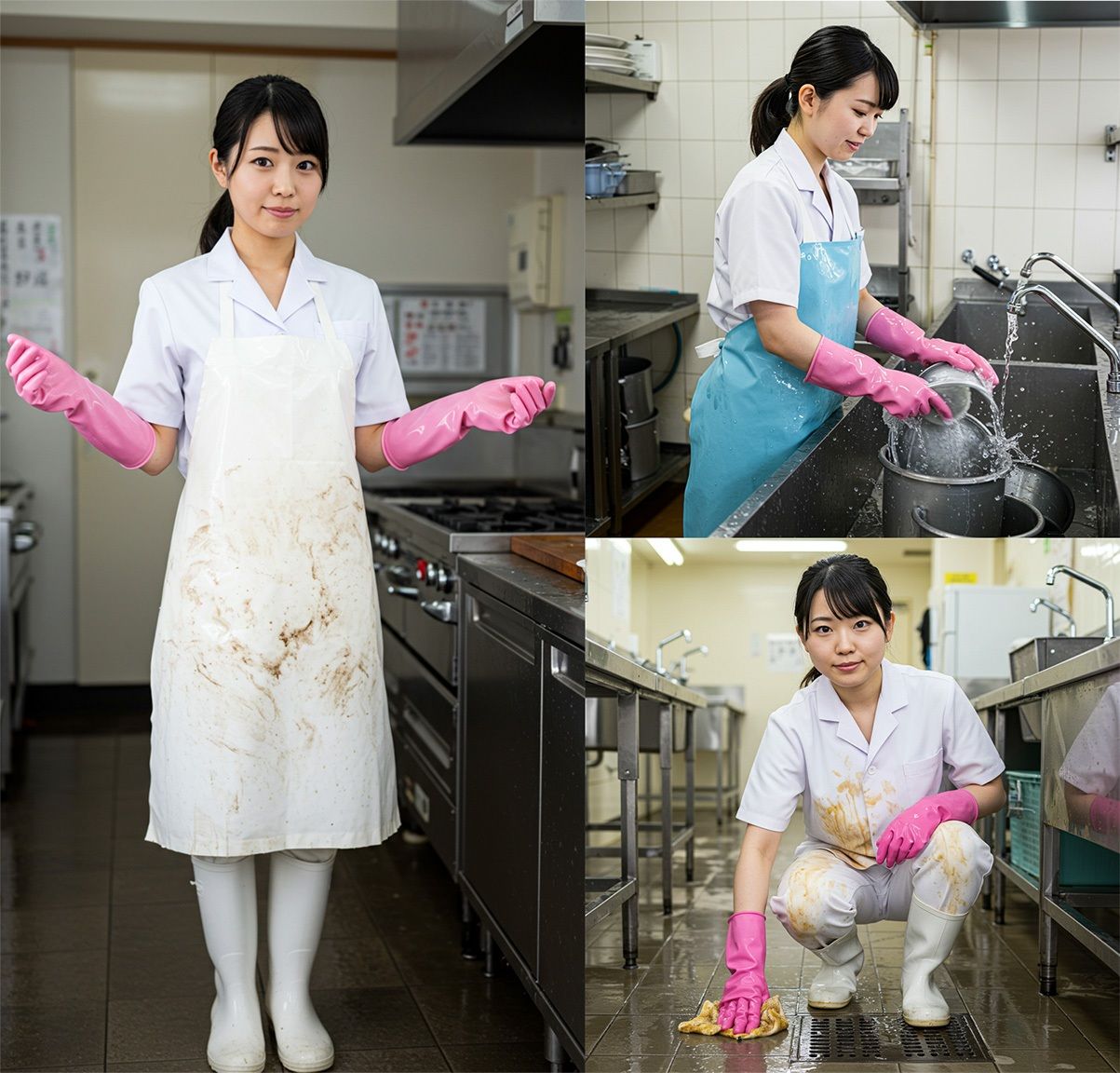 給食調理員  斎藤彩音  写真集 サンプル1ページ目