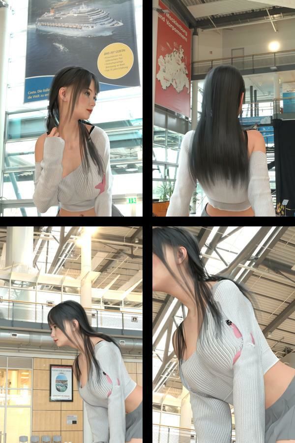『理想の彼女を3DCGで作ります』から生まれたバーチャルアイドル「二階堂沙耶（にかいどうさや）」の読者モデル撮影風写真集:Model_01 サンプル2ページ目