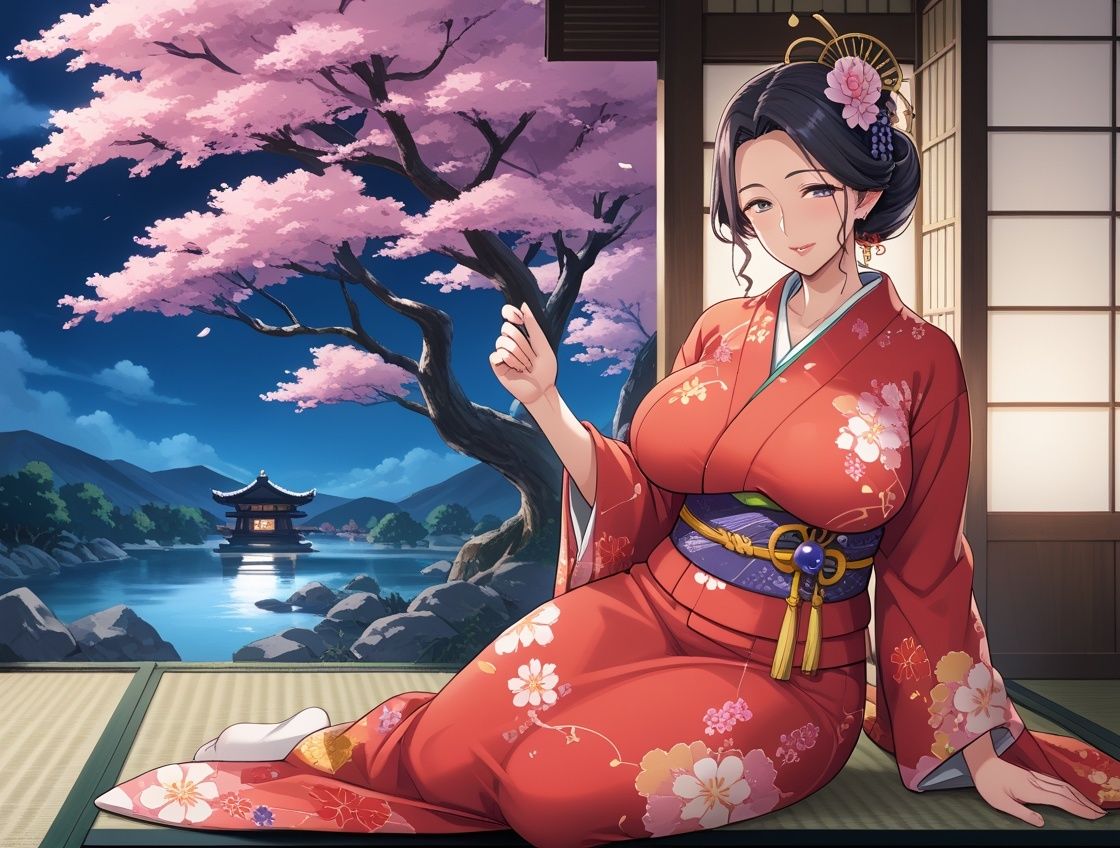 着物が似合う義母と旅行したら危険日種付けセックスに発展してしまった話 サンプル5ページ目