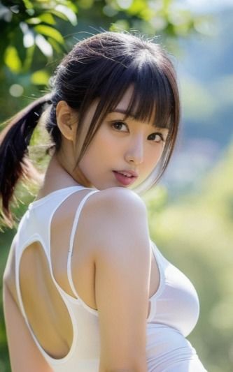 白いレオタード美女図鑑 - AI美女の悩殺ボディライン サンプル2ページ目