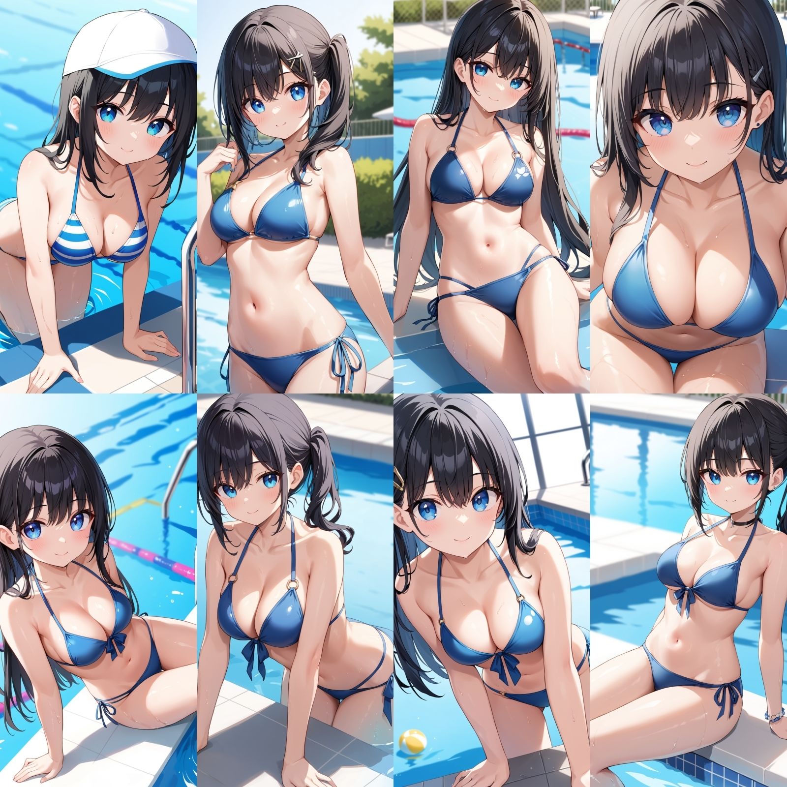 彼女とプール【500枚】 サンプル1ページ目