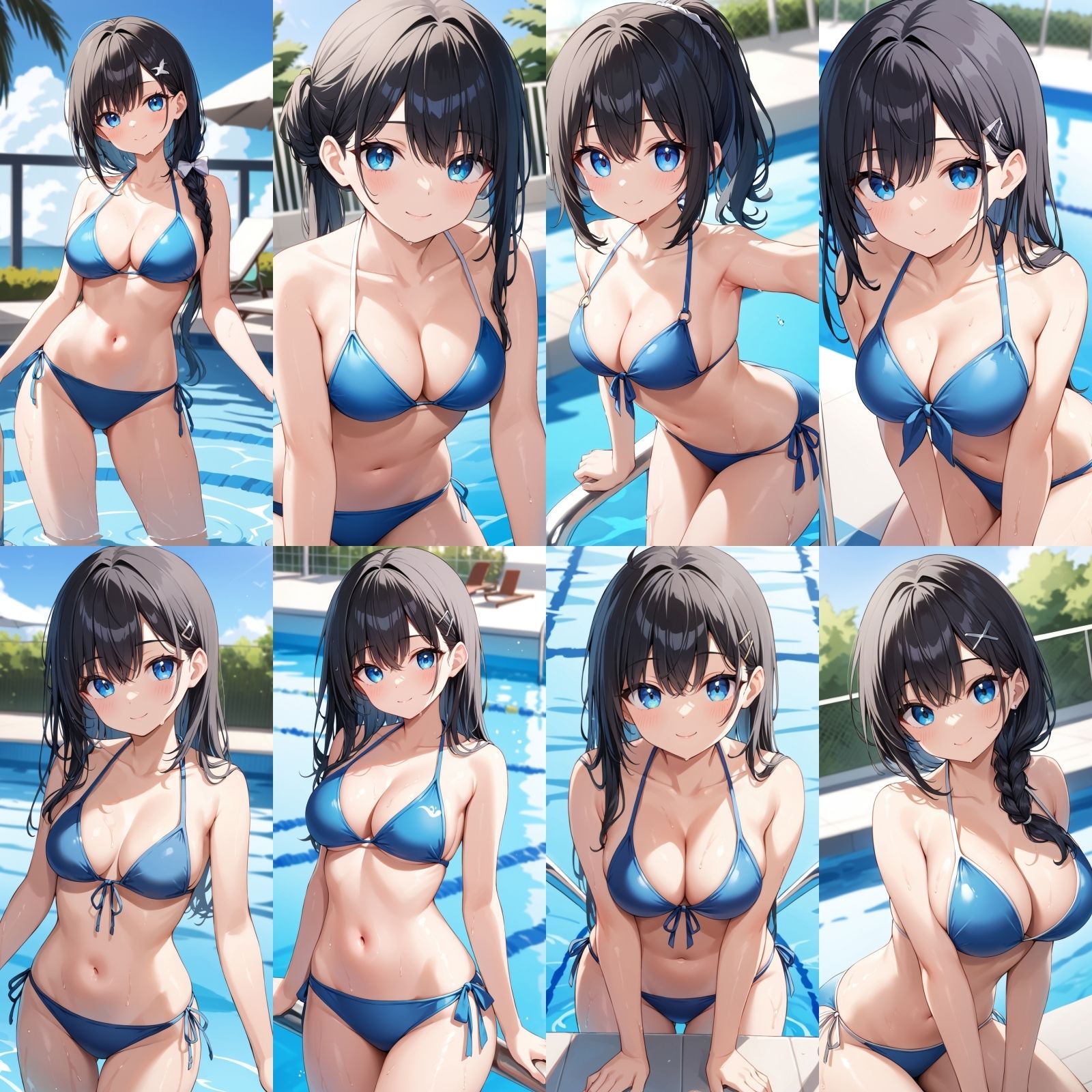 彼女とプール【500枚】 サンプル2ページ目