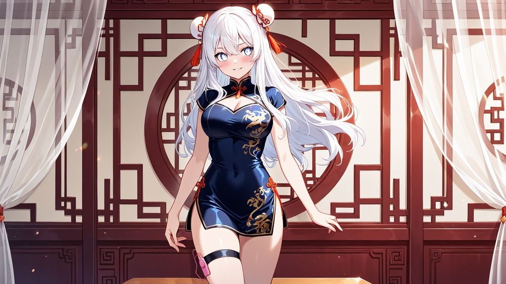 清楚白髪と妖艶ピンク髪グラビアアイドルが撮影で孕ませ交尾【高画質】 サンプル4ページ目