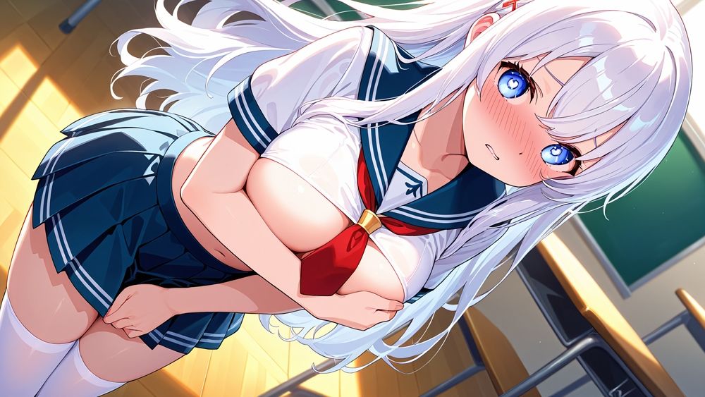 清楚白髪と妖艶ピンク髪グラビアアイドルが撮影で孕ませ交尾【高画質】 サンプル6ページ目