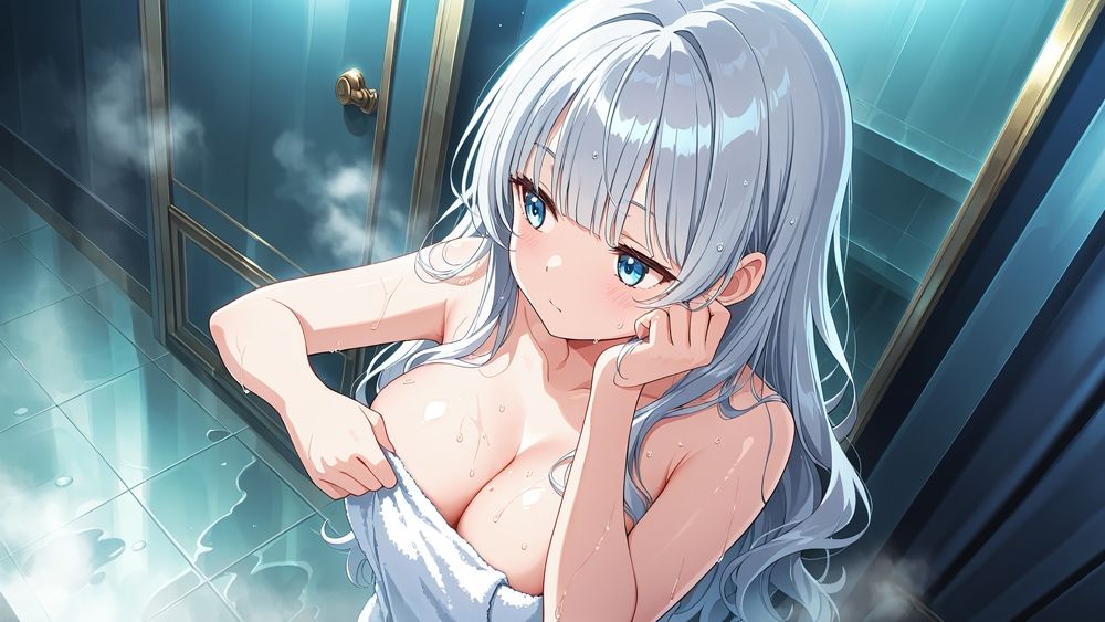 【450枚】爆乳銀髪＆茶髪モデルが撮影で発情！カメラマンと中出し撮影会 サンプル8ページ目