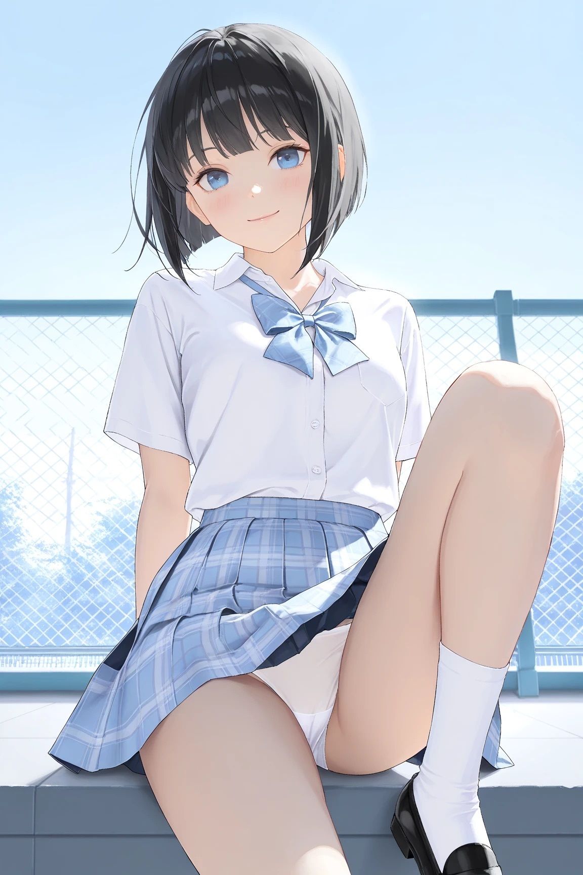 制服美少女のぱんつ サンプル1ページ目