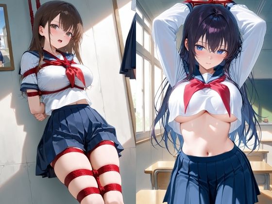 緊縛調教で、巨乳JKを淫乱開花 サンプル2ページ目