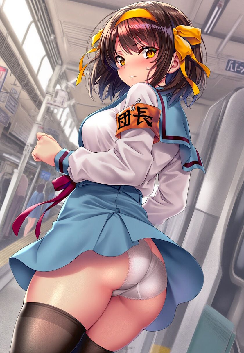 今日のおかず 涼宮ハ◯ヒの憂鬱 涼宮ハ◯ヒ〜電車編＆路地裏編〜 サンプル2ページ目