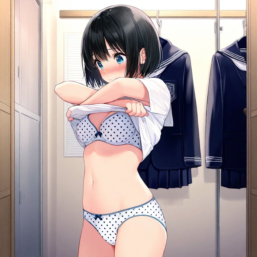 潜入女子更衣室  JK生着替え中 サンプル4ページ目